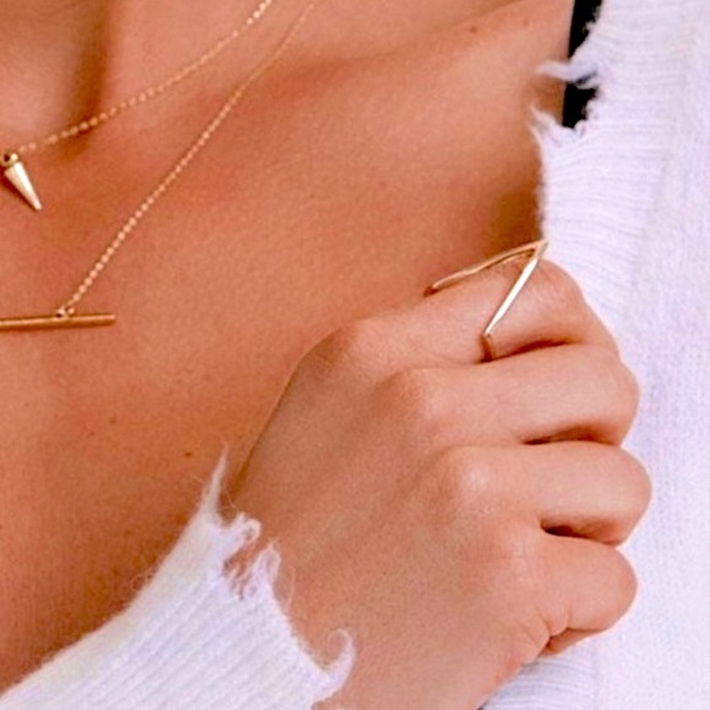 NWT Uncommon James gold ring size 7